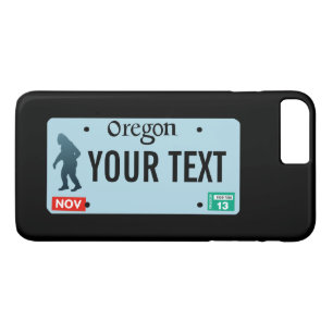 Oregon Sasquatch License Plate iPhone 8 Plus/7 Plus Case
