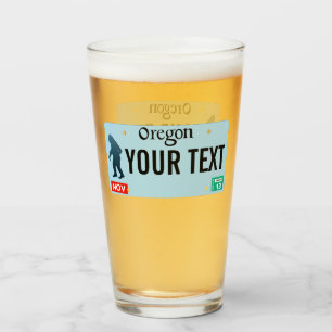 Oregon Sasquatch License Plate Glass