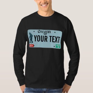Oregon Sasquatch License Plate T-Shirt