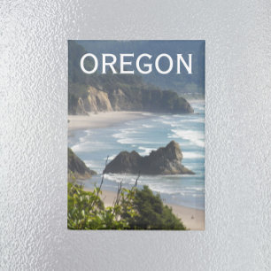 Oregon Scenic Coastline Seascape Magnet