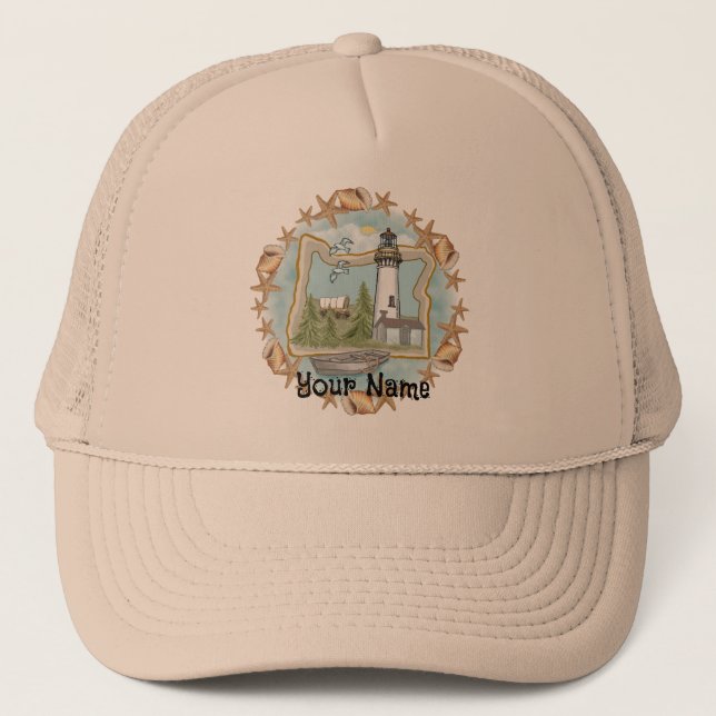 Oregon Shells Lighthouse hat (Front)