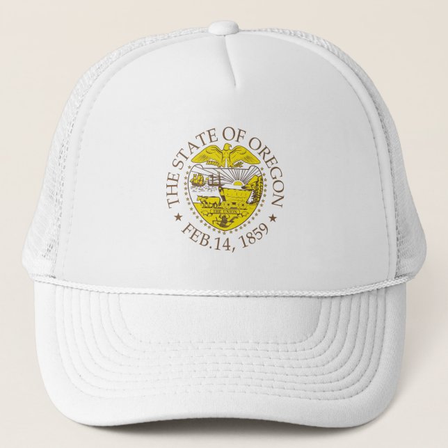 Oregon sign trucker hat (Front)