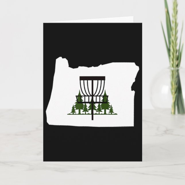 Oregon Silhouette Disc Golf  Card (Front)
