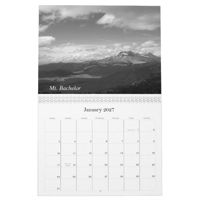 Oregon Spirit Calendar (Jan 2027)