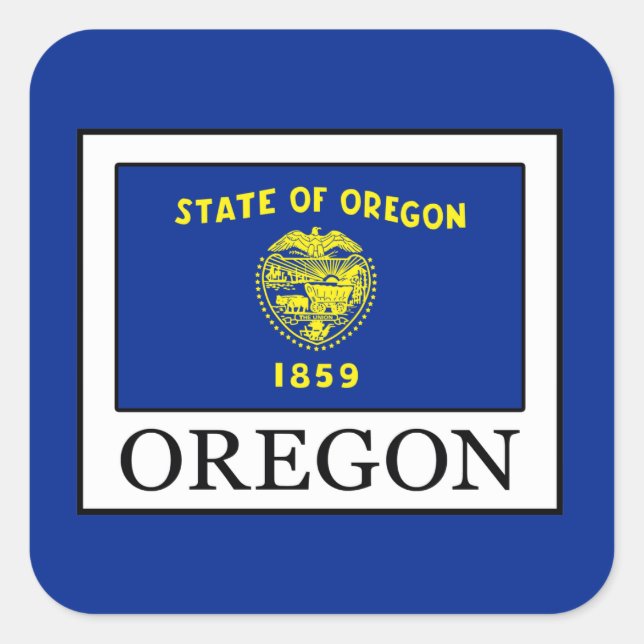 Oregon Square Sticker (Front)