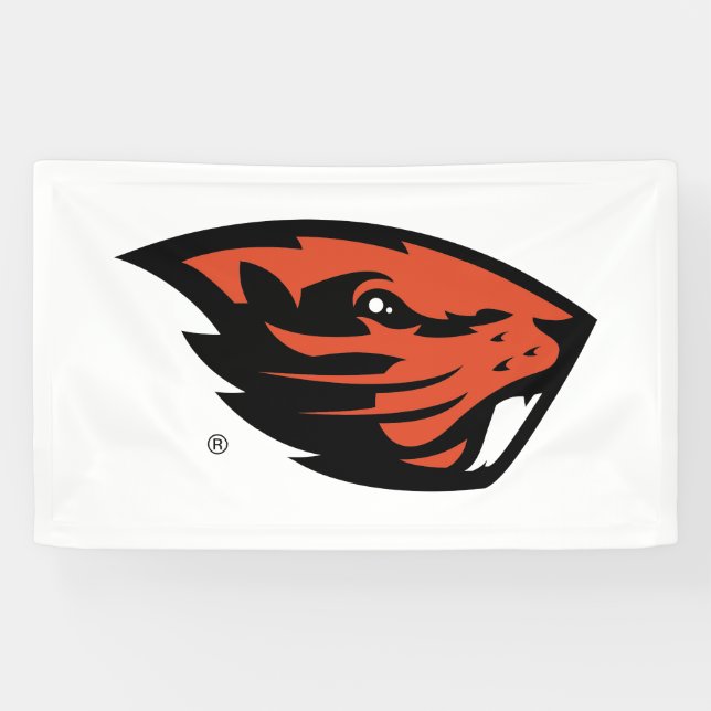Oregon State Beavers | Beaver Head Banner (Horizontal)
