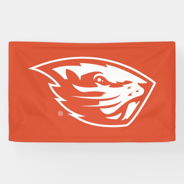 Oregon State Beavers | Beaver Head Banner (Horizontal)