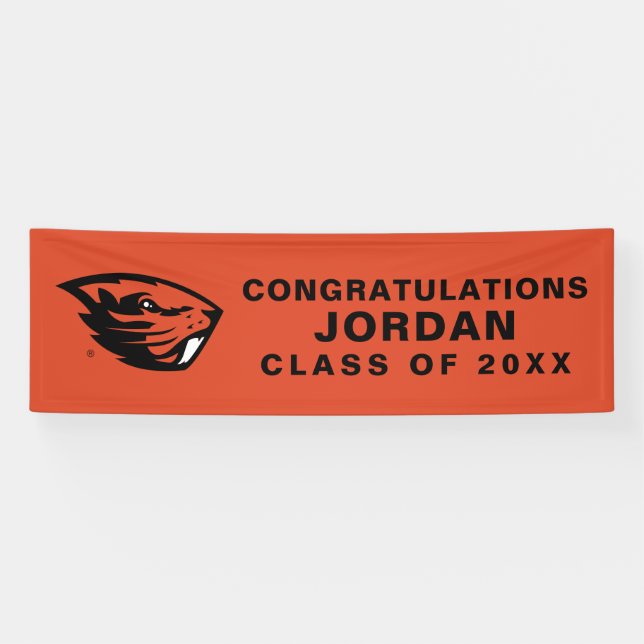 Oregon State Beavers | Beaver Head Banner (Horizontal)