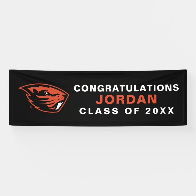 Oregon State Beavers | Beaver Head Banner (Horizontal)