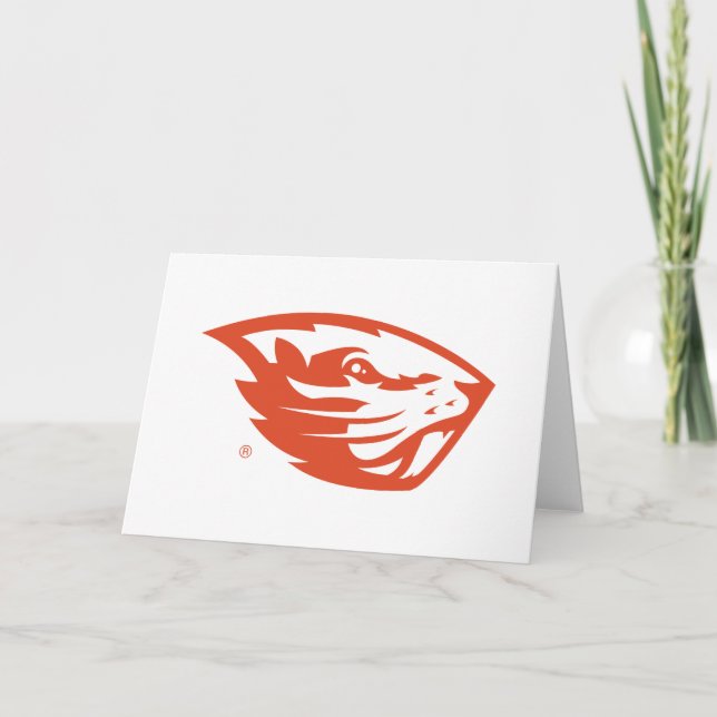 Oregon State Beavers | Beaver Head Card (Front)