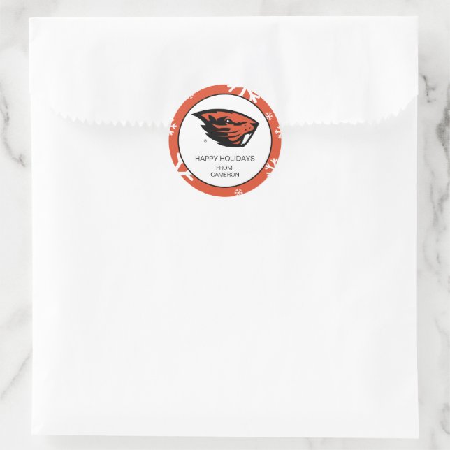 Oregon State Beavers | Beaver Head Classic Round Sticker (Bag)