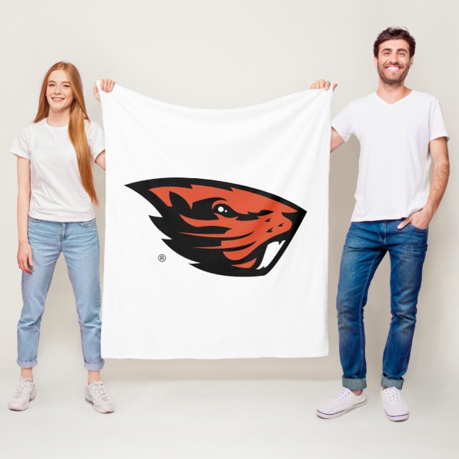 Oregon State Beavers | Beaver Head Fleece Blanket (In Situ)