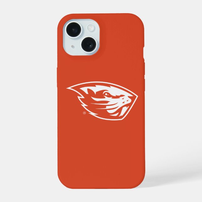 Oregon State Beavers | Beaver Head iPhone 15 Case (Back)