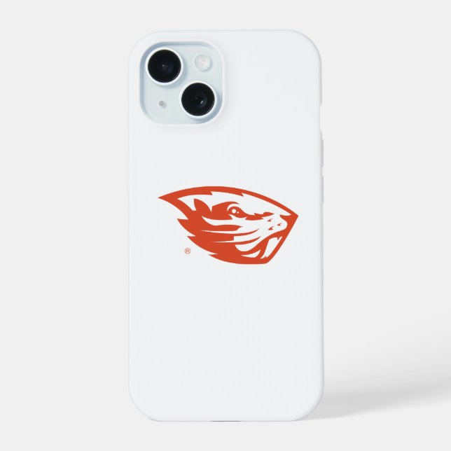 Oregon State Beavers | Beaver Head iPhone 15 Case (Back)