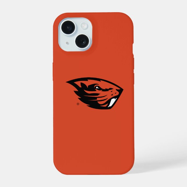 Oregon State Beavers | Beaver Head iPhone 15 Case (Back)