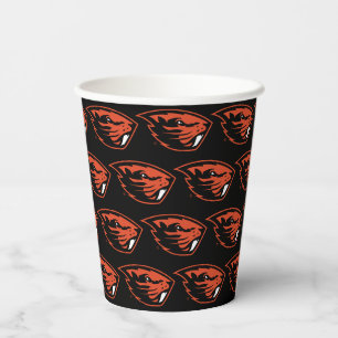 Oregon State Beavers Beaver Head Paper Cups
