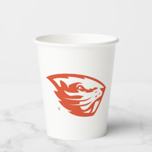 Oregon State Beavers Beaver Head Paper Cups