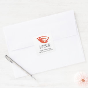 Oregon State Beavers   Beaver Head Square Sticker