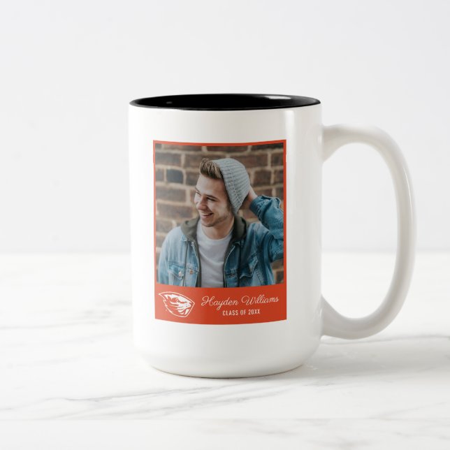 Oregon State Beavers | Beaver Head Two-Tone Coffee Mug (Right)