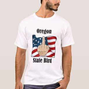 Oregon state bird t-shirt middle finger