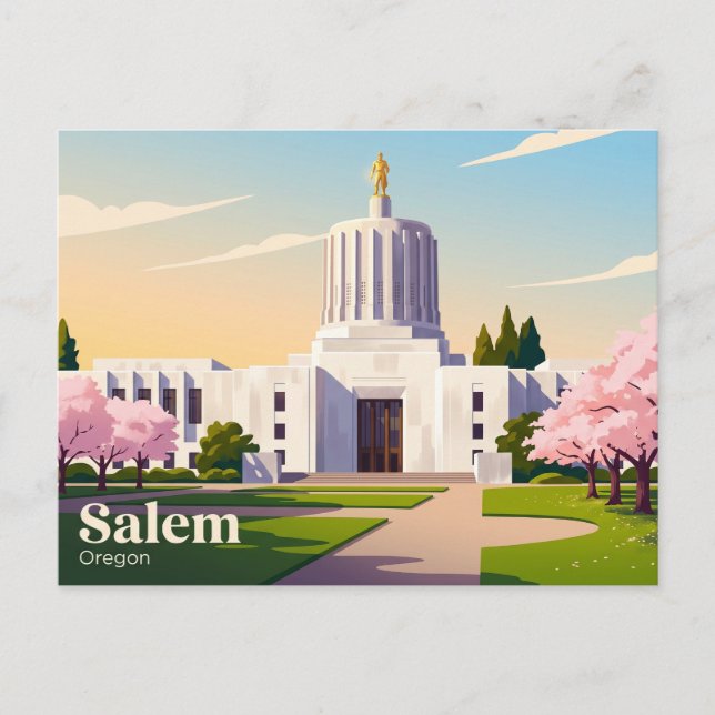 Oregon State Capitol USA Postcard (Front)
