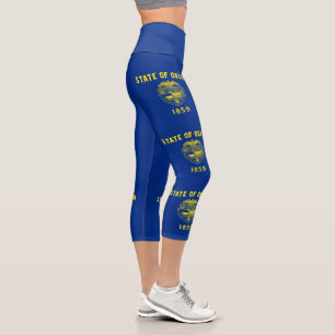 Oregon State Flag Capri Leggings