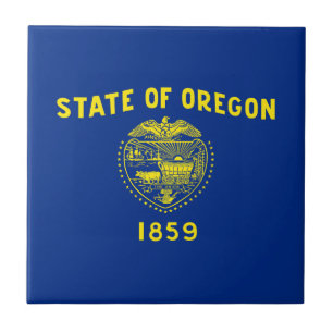 Oregon State Flag Ceramic Tile