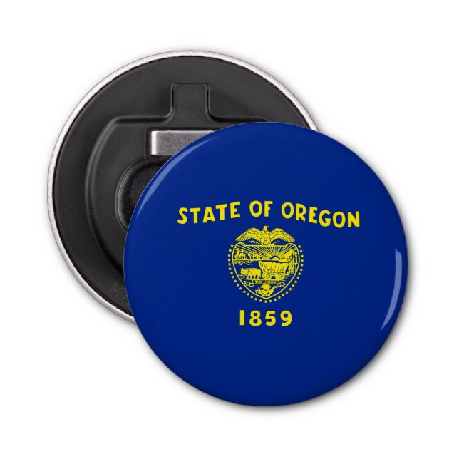 Oregon State Flag Design Decor Bottle Opener (Front)