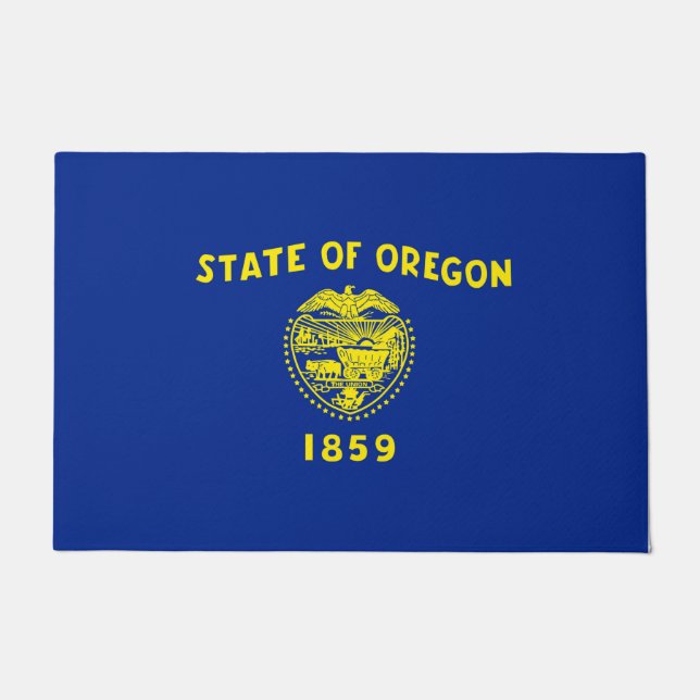 Oregon State Flag Design Doormat (Front)