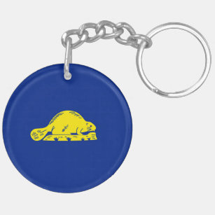 Oregon State Flag Design Key Ring