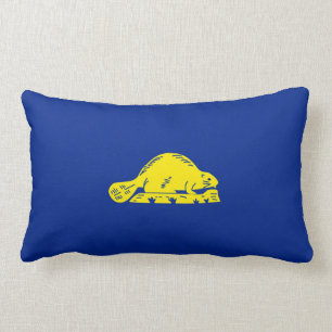 Oregon State Flag Design Lumbar Cushion