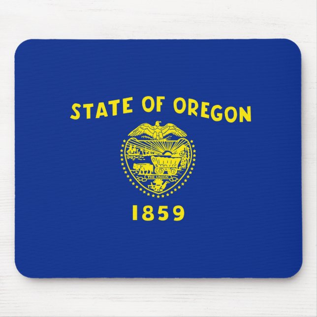 Oregon State Flag Design Mouse Pad (Front)
