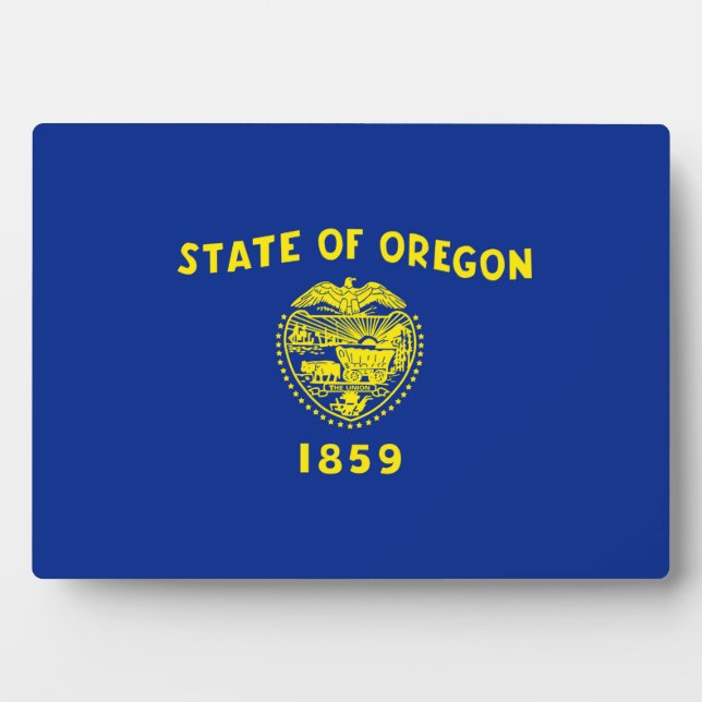 Oregon State Flag Design Plaque (Front)