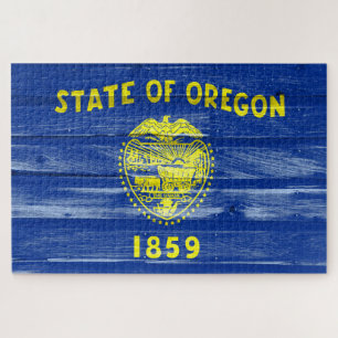 Oregon State Flag Jigsaw Puzzle