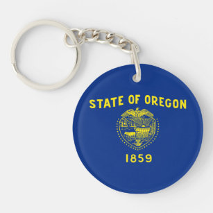 Oregon State Flag Key Ring