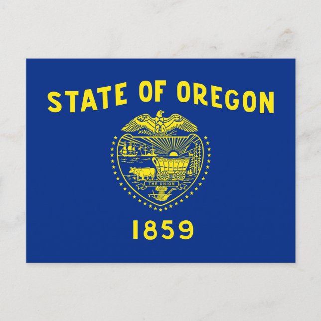 Oregon State Flag Postcard (Front)