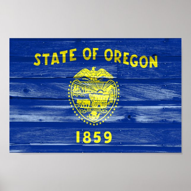 Oregon State Flag Poster (Front)