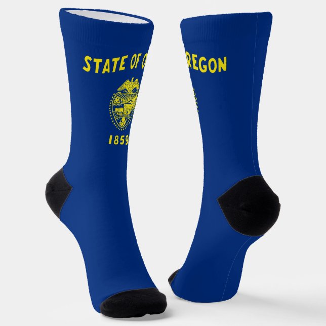 Oregon State flag Socks (Angled)
