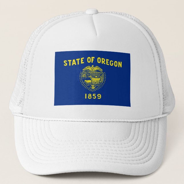 Oregon State Flag Trucker Hat (Front)