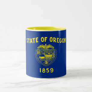 Oregon State Flag Two-Tone Coffee Mug