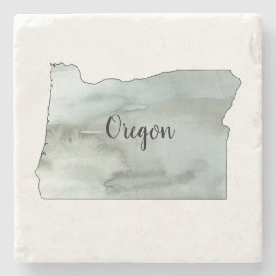 Oregon State Illustration Stone Coaster