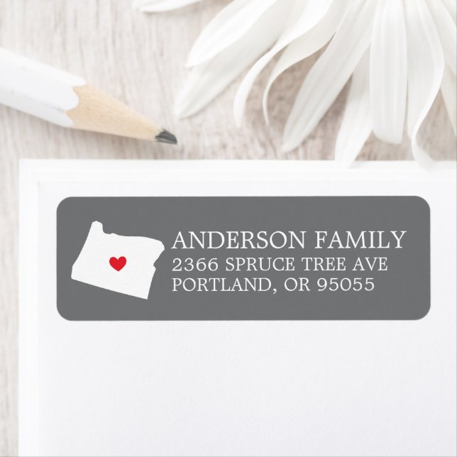 OREGON State | Moving Return Address Label (Insitu)