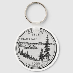 Oregon State Quarter Key Ring