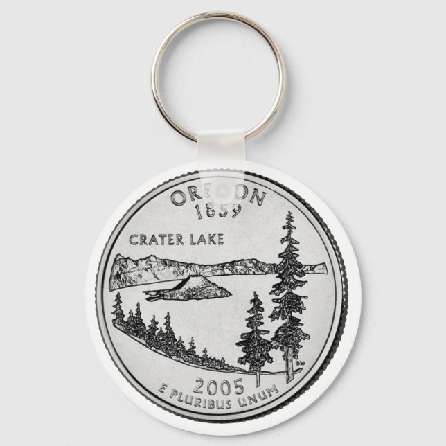 Oregon State Quarter Key Ring (Front)