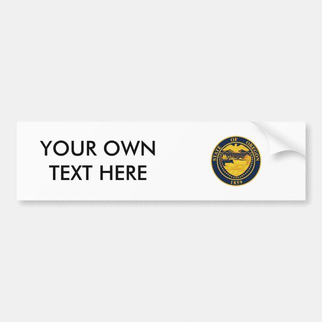 Oregon State Seal Bumper Sticker (Front)