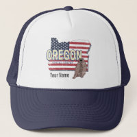 Oregon State United States Retro Map USA Souvenir