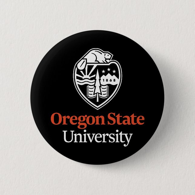 Oregon State University 6 Cm Round Badge (Front)