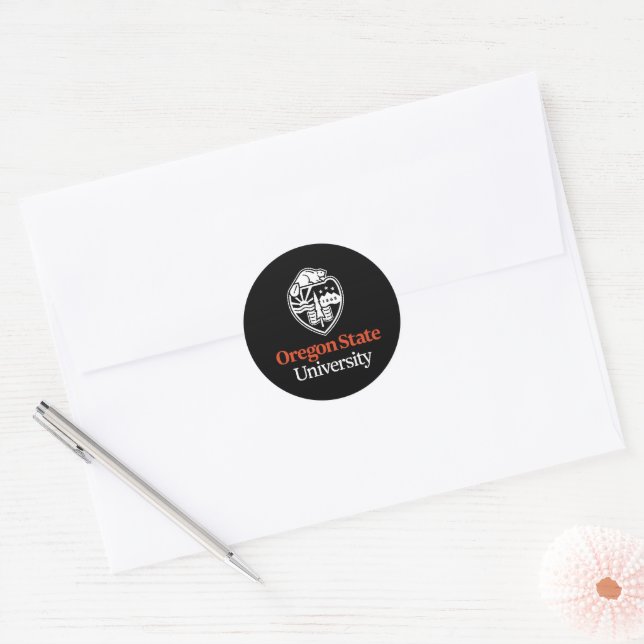Oregon State University Classic Round Sticker (Envelope)