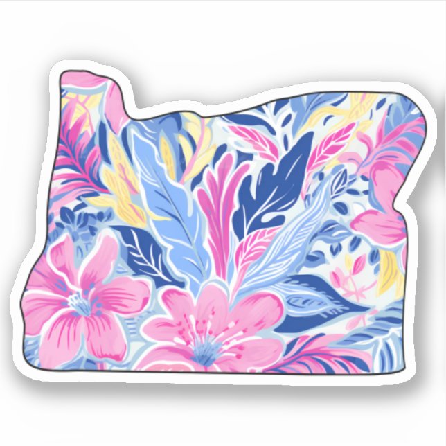 Oregon - Summer Sticker - Lilly Inspired (Front)