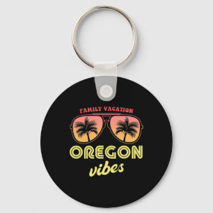 Oregon Summer Vibes Family Vacation Men Women Kids Key Ring